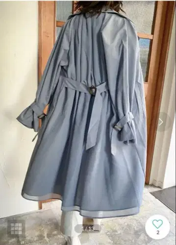 [ Fashion Letter ] 백 조젯 트렌치코트