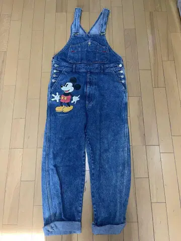 미키마우스 데님 오버롤