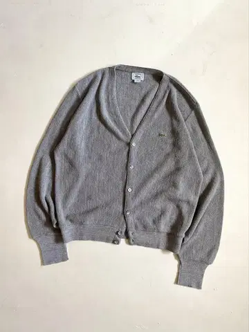 80s- lacoste Acryl cardigan usa