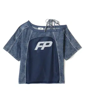 atmos pink Off Shoulder Football T-shirt