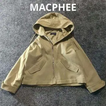MACPHEE 맥피 라이트 멜톤 후데트 숏코트