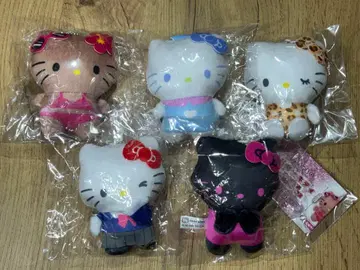 헬로키티 봉제인형 볼체인 2탄 전 5종 컴플리트 세트