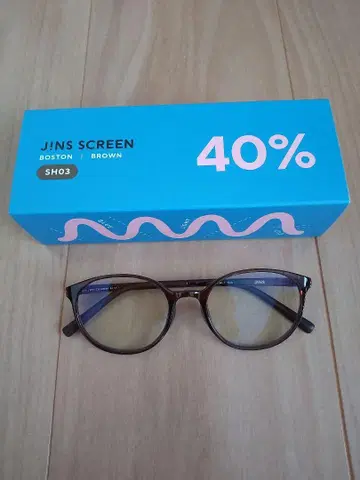 JINS SCREEN BOSTON 브라운 SH03 40% 컷