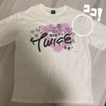 [하자품] TWICE THIS IS FOR LIVE 티셔츠 M 사이즈