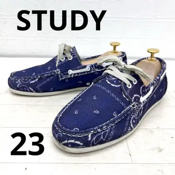 유169 STUDY 데크 슈즈 캐주얼 네이비 스니커즈