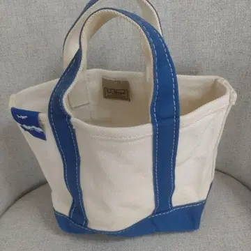 L.L.Bean 아이보리 블루 토트백