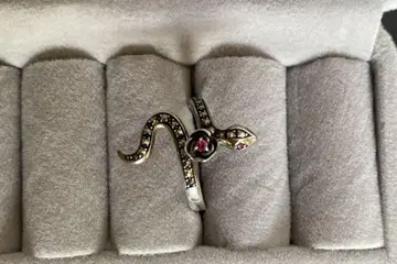 ANNA SUI 뱀 실버 반지 13호