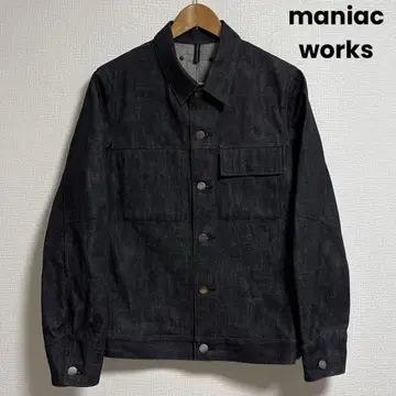 00s archive maniac works 데님 자켓 블랙