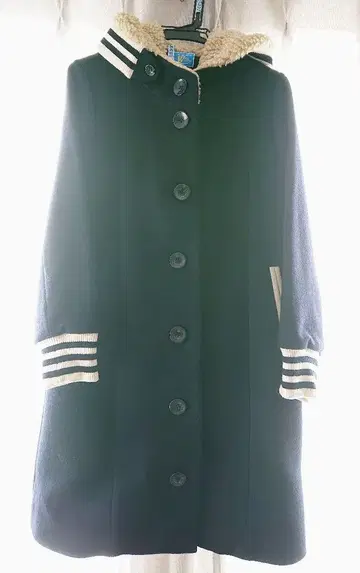 Franchelippee 후드 부착 울 코트