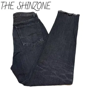 신존 THE SHINZONE 슬림 컷오프 데님 블랙