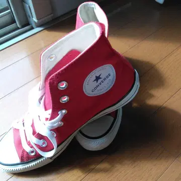 CONVERSE 하이컷 스니커즈 레드