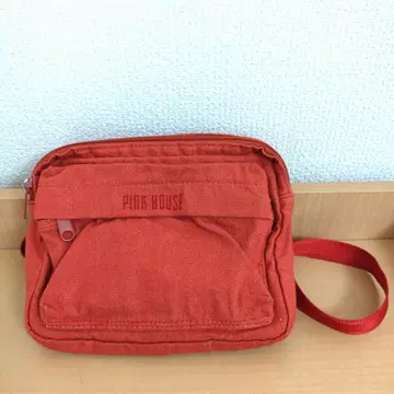 PINK HOUSE 핑크하우스 숄더백 빨간색 빈티지 파우치로도 사용 가능