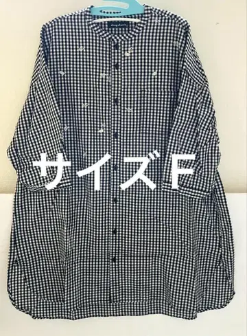 drugstore's 택 포함 자수 체크 튜닉