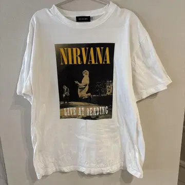 NIRVANA 라이브 T셔츠 L 사이즈 화이트