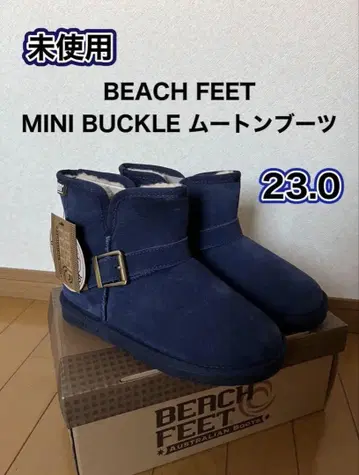 BEACH FEET MINI BUCKLE 퍼 어그 부츠 23.0