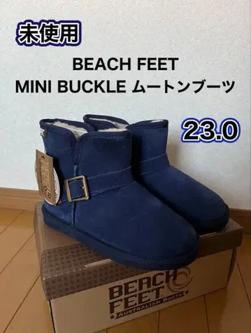 BEACH FEET MINI BUCKLE 퍼 어그 부츠 23.0