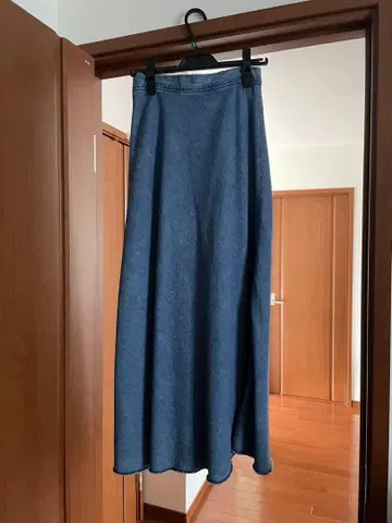 nowos 맥시 데님 스커트