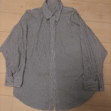 loungedress 스트라이프 긴팔 셔츠 버튼 다운