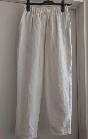 요건 레일 캐주얼 팬츠 S 화이트