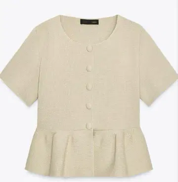 페플럼 숏 슬리브 니트 자켓 ZARA