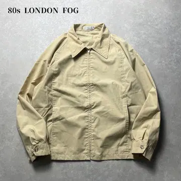 80s 런던 포그 스윙탑 블루종 베이지 스포츠 자켓