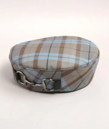 CA4LA 카시라 PLAID BERET 6 체크 베레모 버클