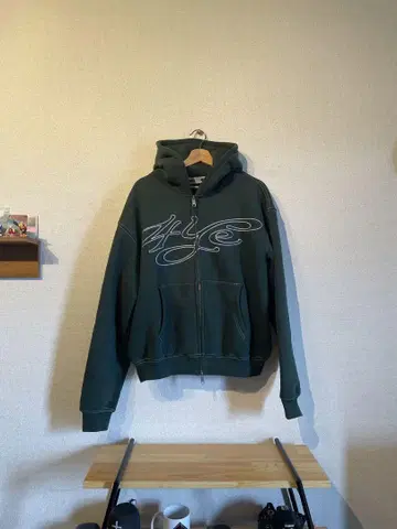 4YE 다크 그린 후드티