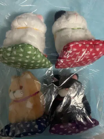 히게만쥬 정좌 2 봉제 인형 마스코트 4종