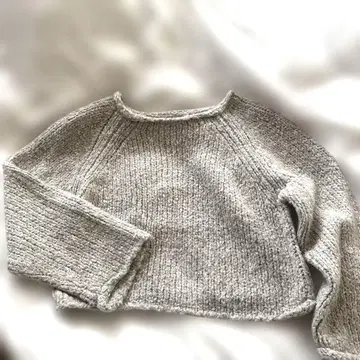 Spick & Span 베이지 알파카 긴팔 니트
