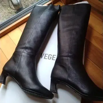 미사용 새상품! VEGE 블랙 롱 부츠 37 23.5