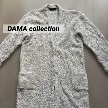 다마 컬렉션 디노스 롱 가디건 면 100% 리본얀
