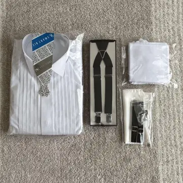 윙카라 셔츠 웨딩 잡화 세트