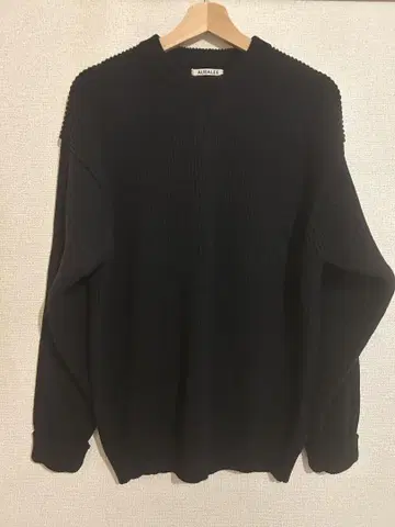 auralee 니트 컬러 블랙