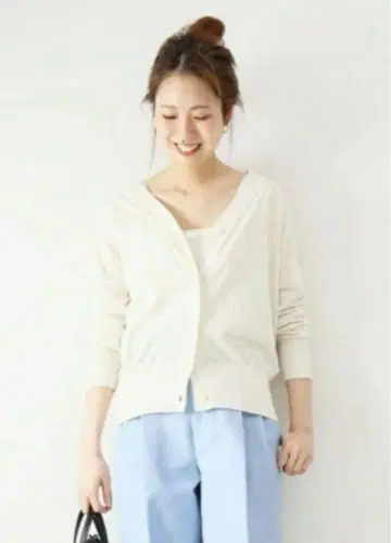 스픽 앤 스팬 ICECOTTON V넥 가디건