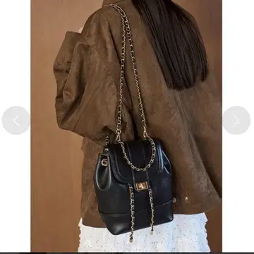 SNIDEL 미니 백팩 블랙