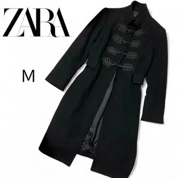 새상품급 ZARA WOMAN 차이나 버튼 밀리터리풍 롱 코트 M 모드