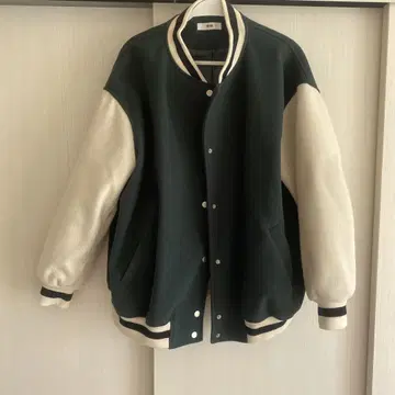 WEGO 바시티 자켓 프리 사이즈 그린