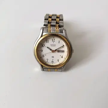 SEIKO 쿼츠 손목시계 실버/골드