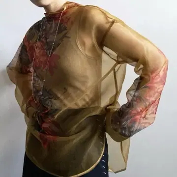 Ameri 아메리 HARPER OVERSIZED SHIRT 시어 셔츠
