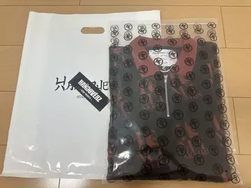 Hangoverz 자카드 피케 셔츠 긴팔 XL 블랙/빨간색