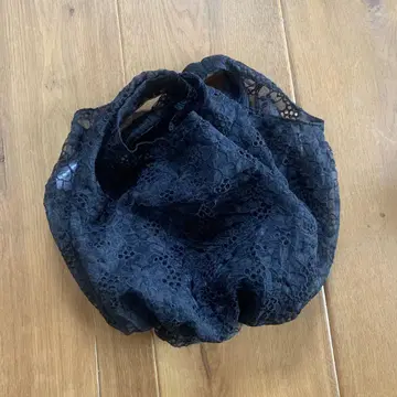 블랙 레이스 핸드백