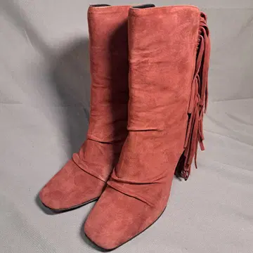 쥬세페 자노티 프린지 스웨이드 부츠 UE38 이탈리아제