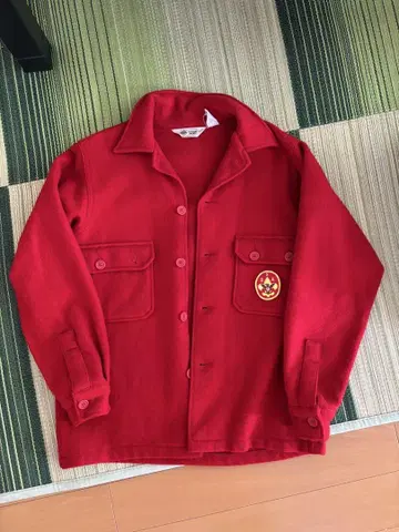 빨간색 BSA 엠블럼 자켓