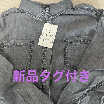 YECCA VECCA 바이오 가공 빈티지 데님 셔츠