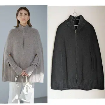 새상품급 theory luxe 23AW 케이프풍 가디건 암워머 포함