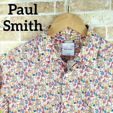 현행 택 Paul Smith 긴팔 셔츠 꽃무늬 플라워 코튼 M