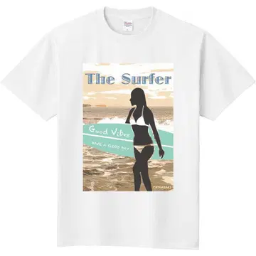 CHIGASAKI 서프 걸 T셔츠 XL