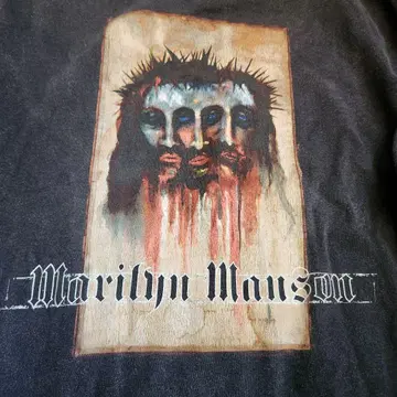 Marilyn Manson 긴팔 티셔츠 롱T 그리스도