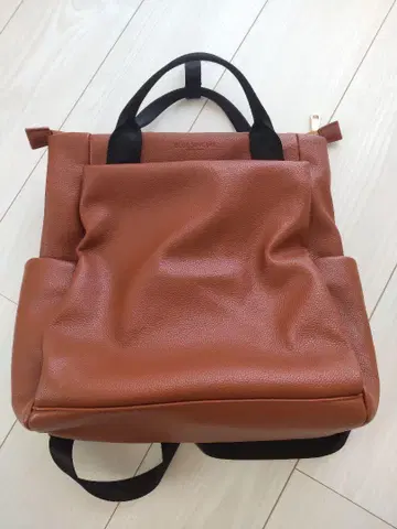 가죽 백팩 블루 신시아 레트로 카멜