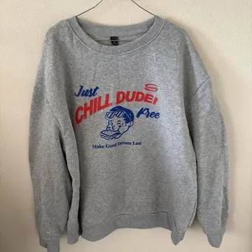 Just CHILL DUDE! 그레이 맨투맨